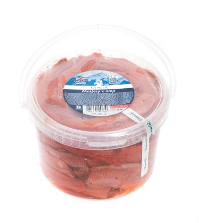 Varmuža Matjesy v oleji (pevný podíl 2,5 kg) chlaz. 2,9 kg