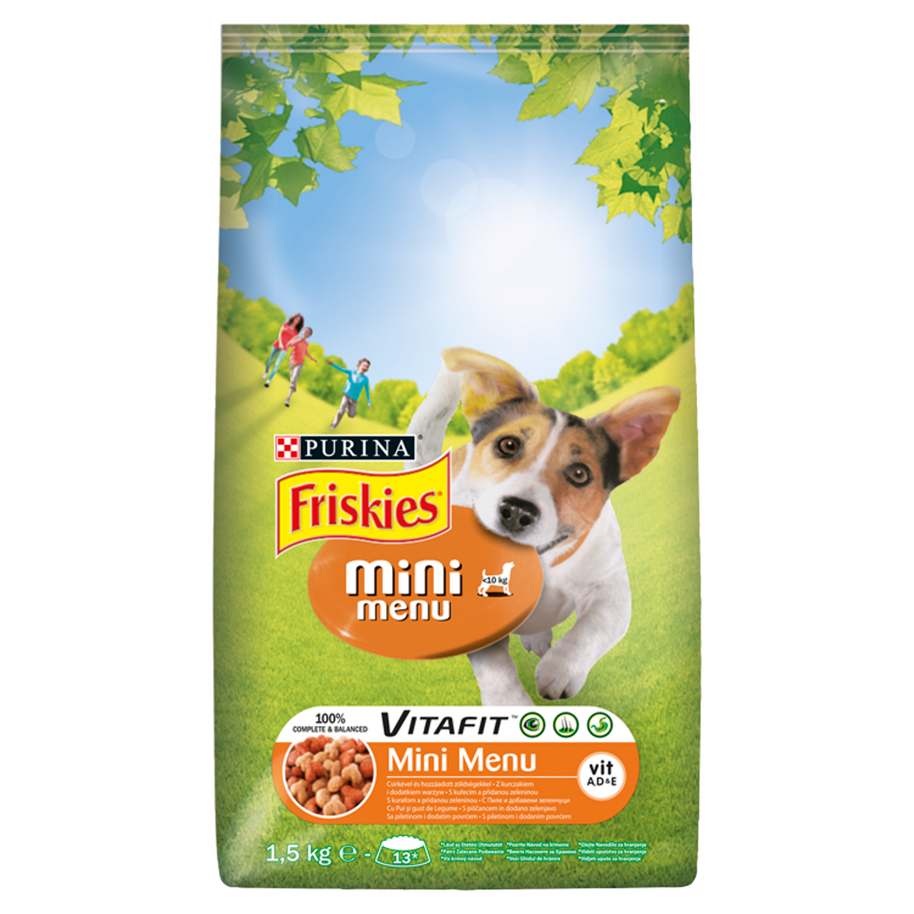 PURINA Friskies Granule pro psy kuře zelenina 1,5 kg