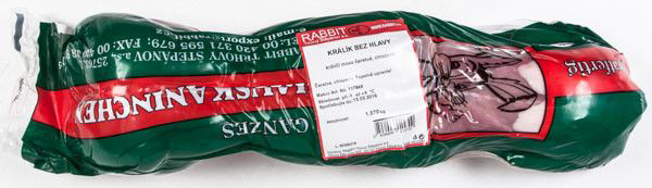 Králík bez hlavy chlaz. váž. cca 1,3 kg