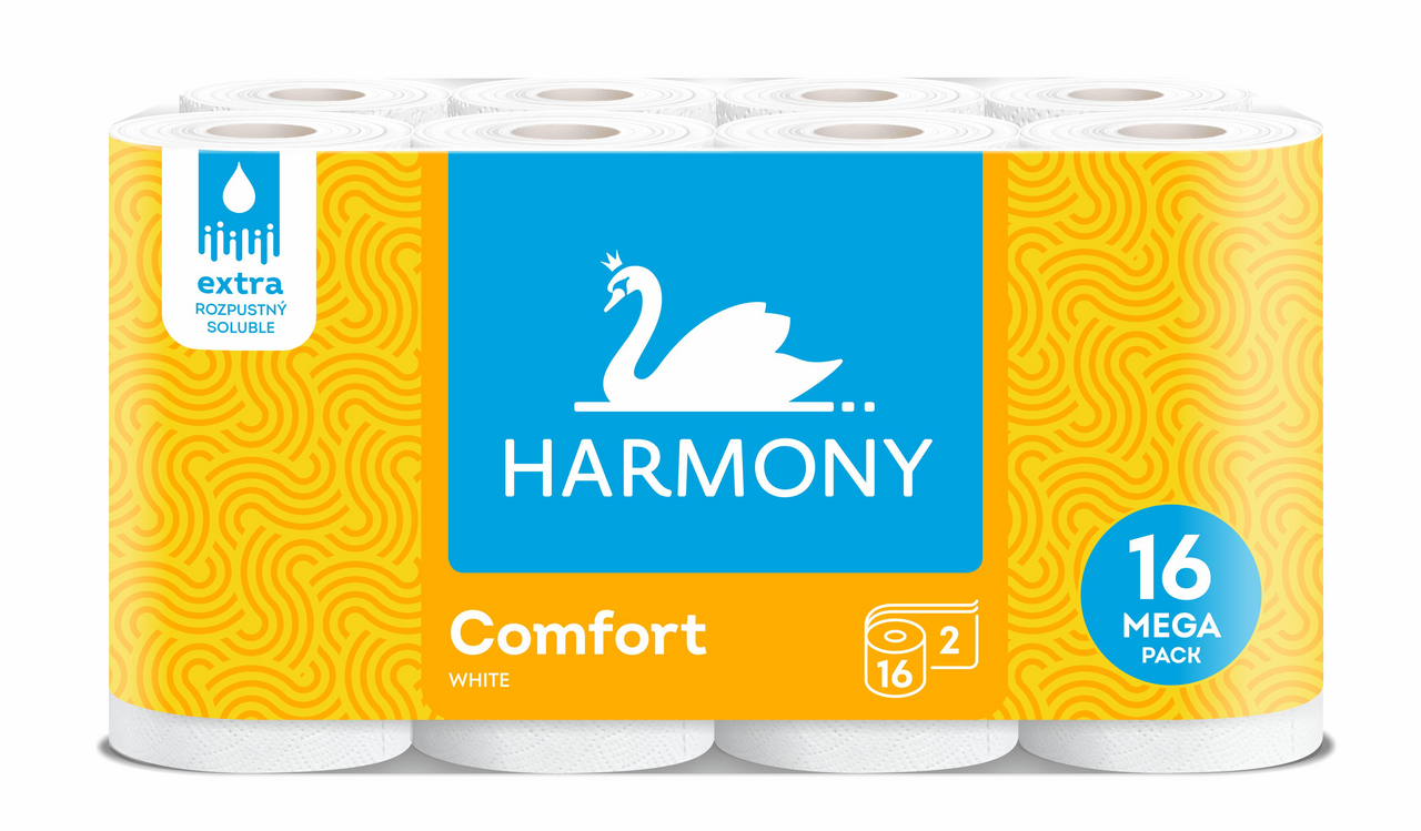 HARMONY Comfort Toaletní papír 2vrstvý 20,5 m 16 ks