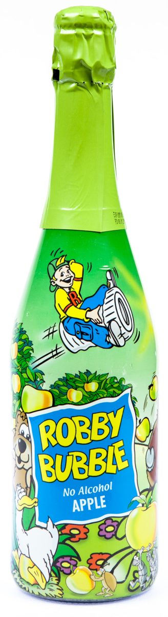 ROBBY BUBBLE Jablko Nápoj dětský šumivý 6 x 750 ml