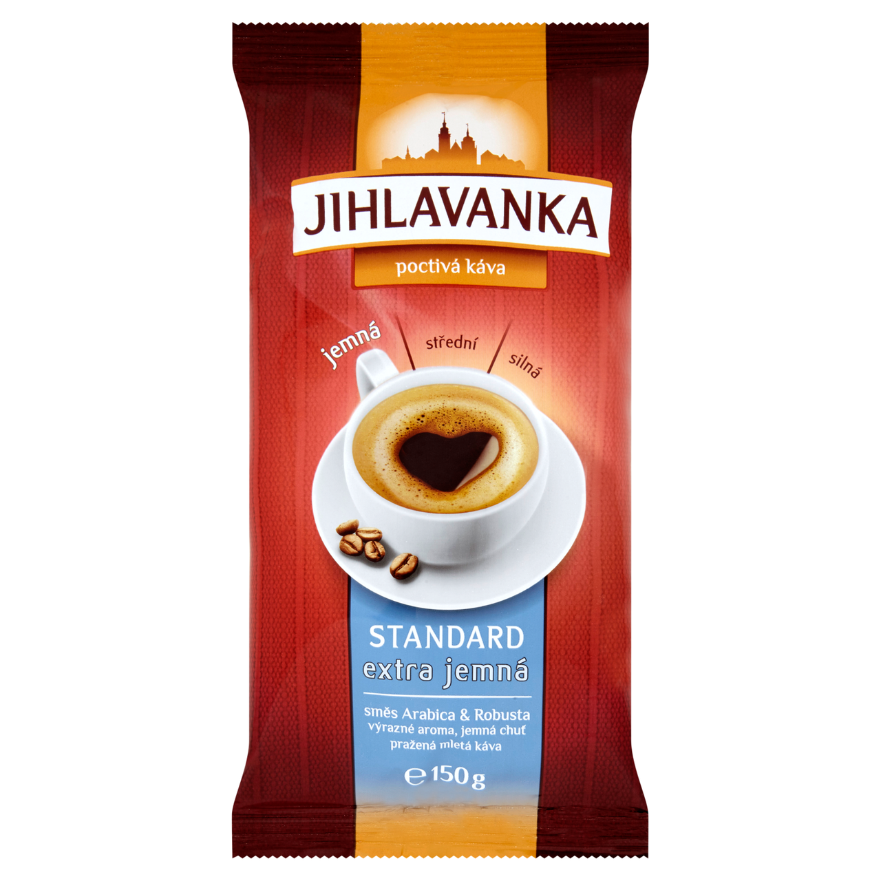 Jihlavanka Extra jemná mletá káva 10 x 150 g