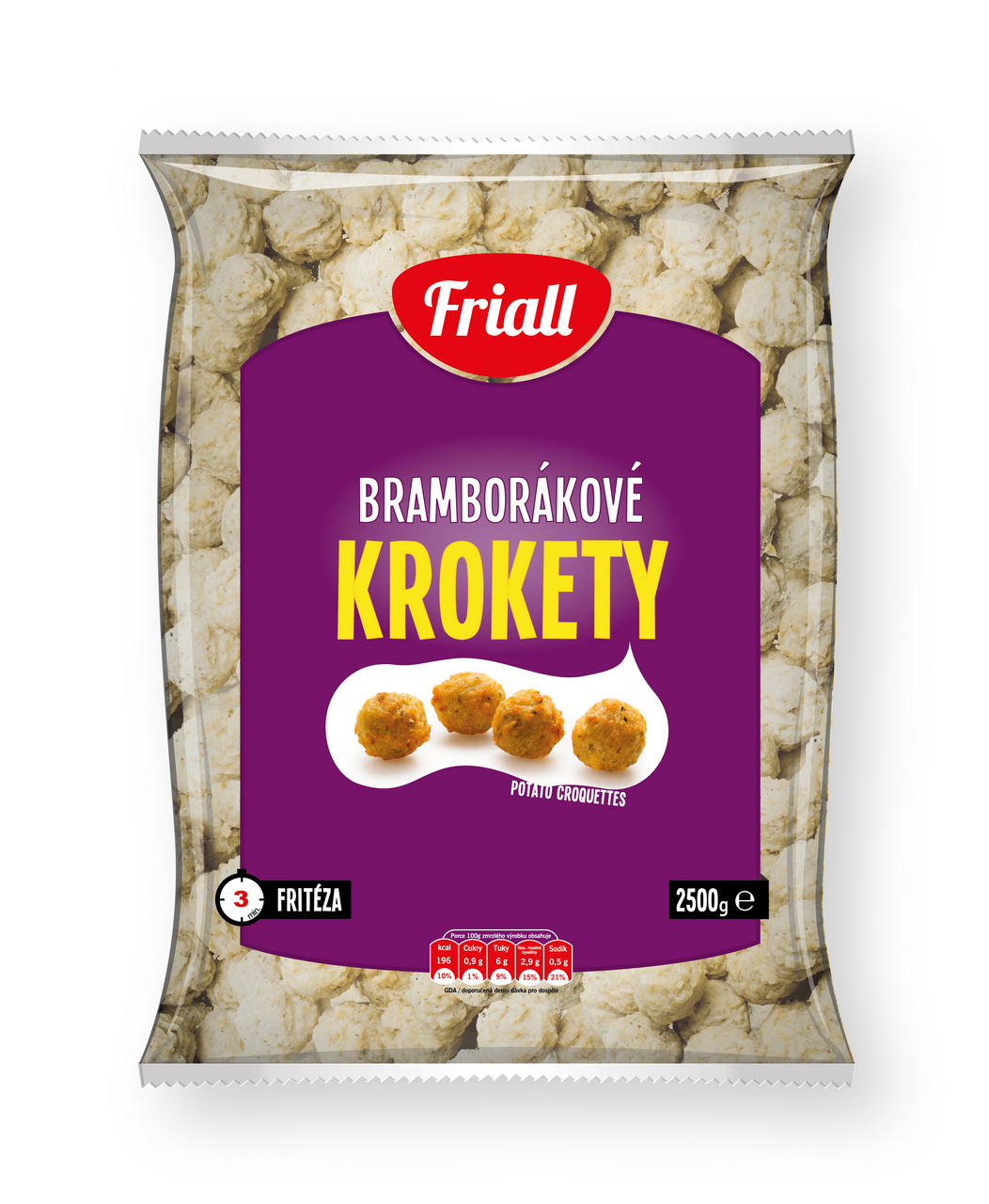 Krokety bramborákové ježci mraž. 2,5 kg