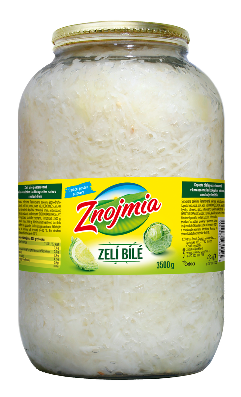 Znojmia Zelí bílé 3,5 kg
