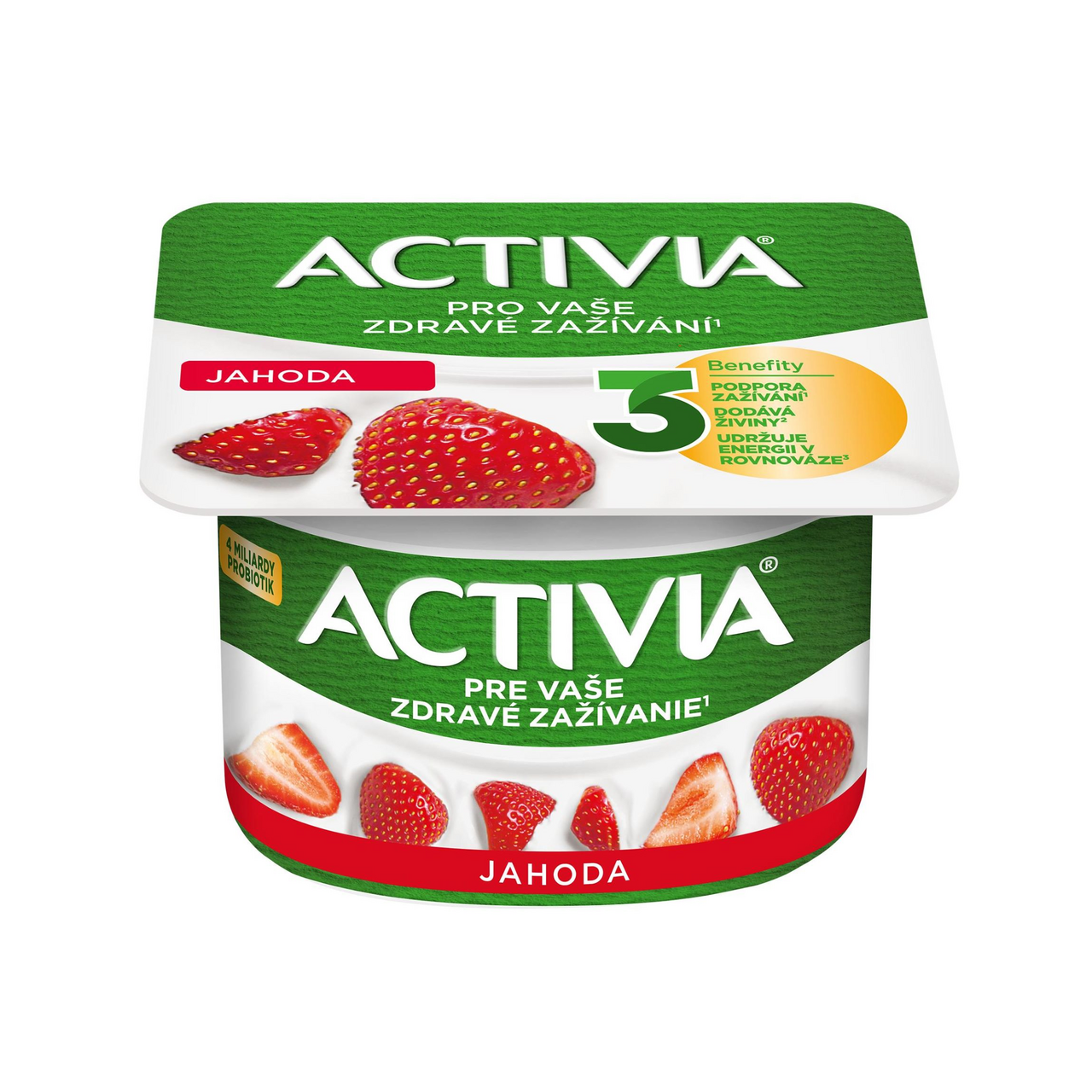 ACTIVIA Jogurt jahoda chlaz. 8 x 120 g