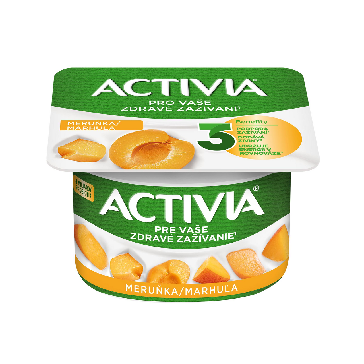 ACTIVIA Jogurt meruňka chlaz. 8 x 120 g