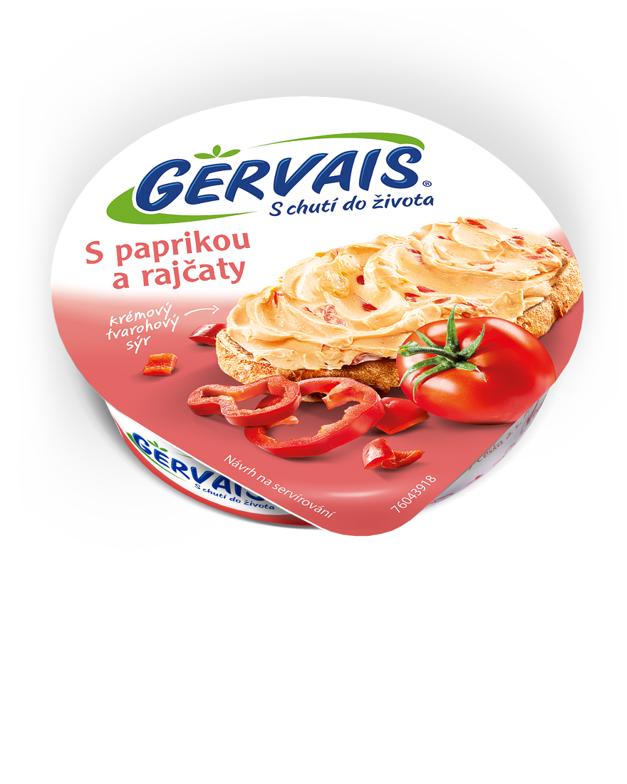 GERVAIS Original sýr s paprikou a rajčaty chlaz. 6 x 80 g