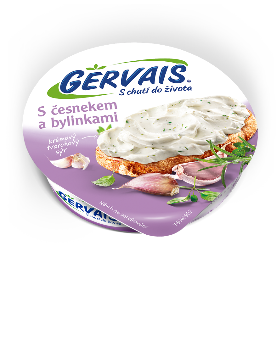 GERVAIS Original sýr s česnekem a bylinkami chlaz. 6 x 80 g
