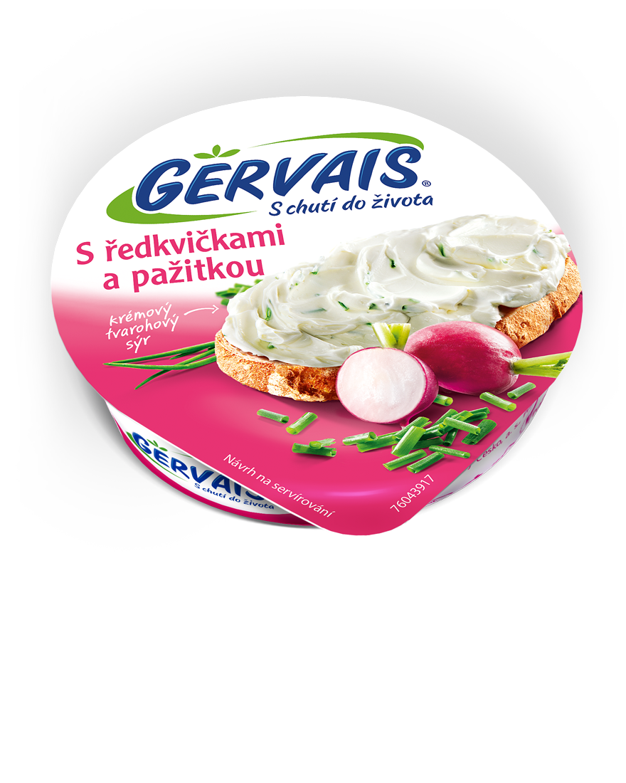 GERVAIS Original sýr s ředkvičkami a pažitkou chlaz. 6 x 80 g