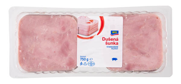 aro Šunka dušená standard plátky chlaz. 750 g