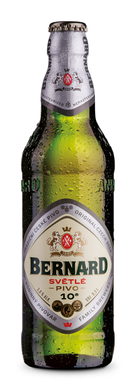 BERNARD Pivo světlé výčepní 20 x 500 ml vratná láhev
