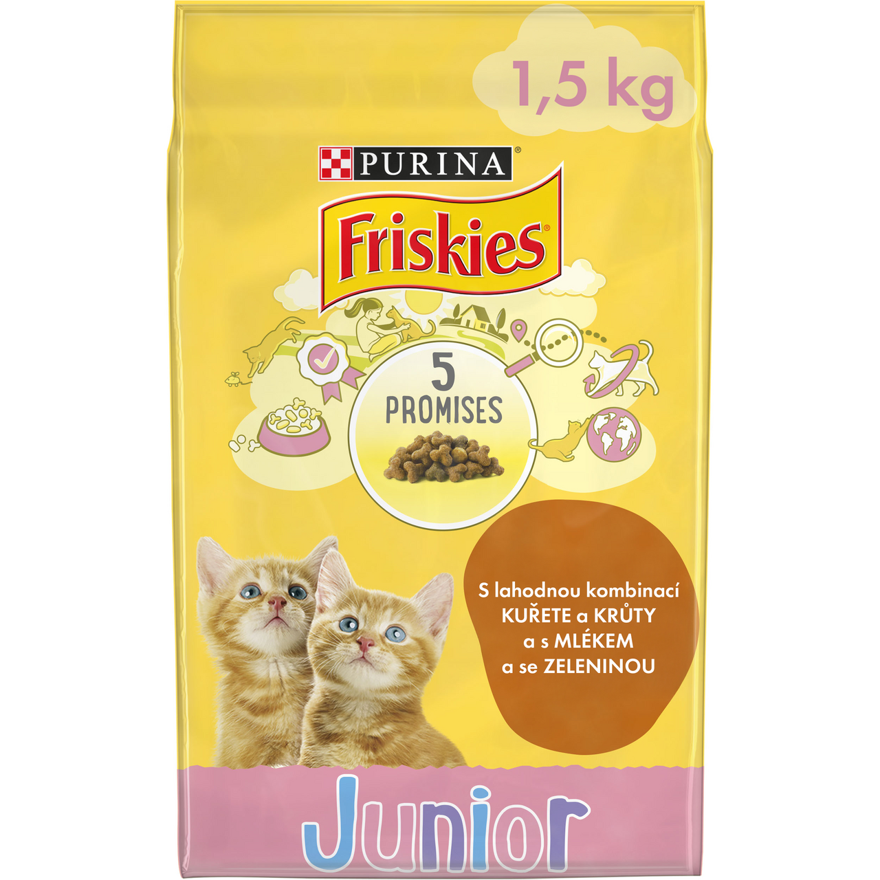 PURINA Friskies Junior granule pro kočky 1,5 kg