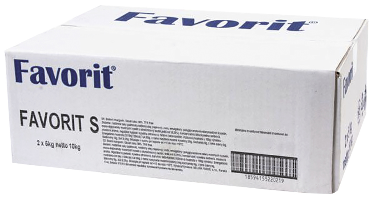 Favorit stolní margarín chlaz. 2 x 5 kg
