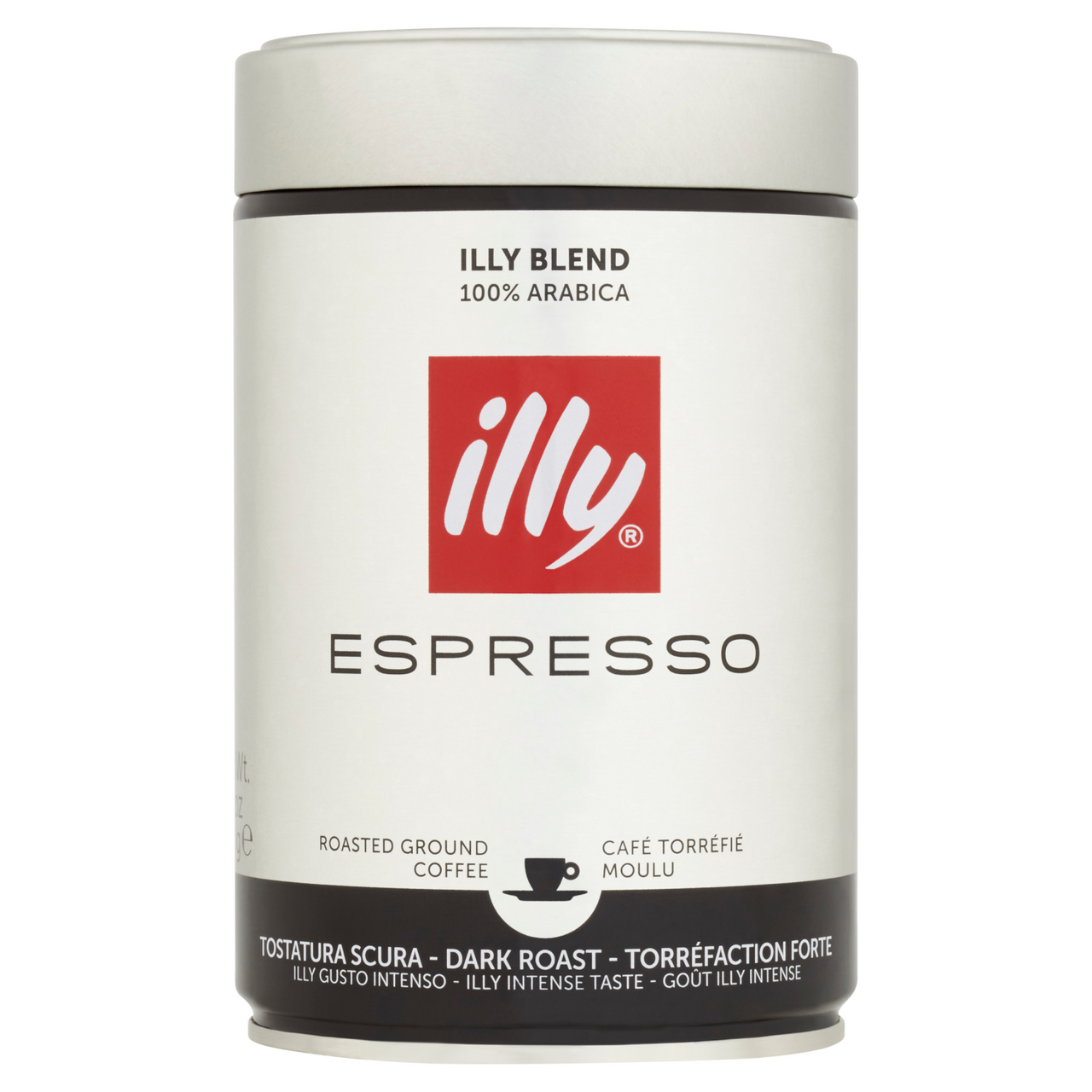 illy Espresso Dark káva mletá 250 g dóza