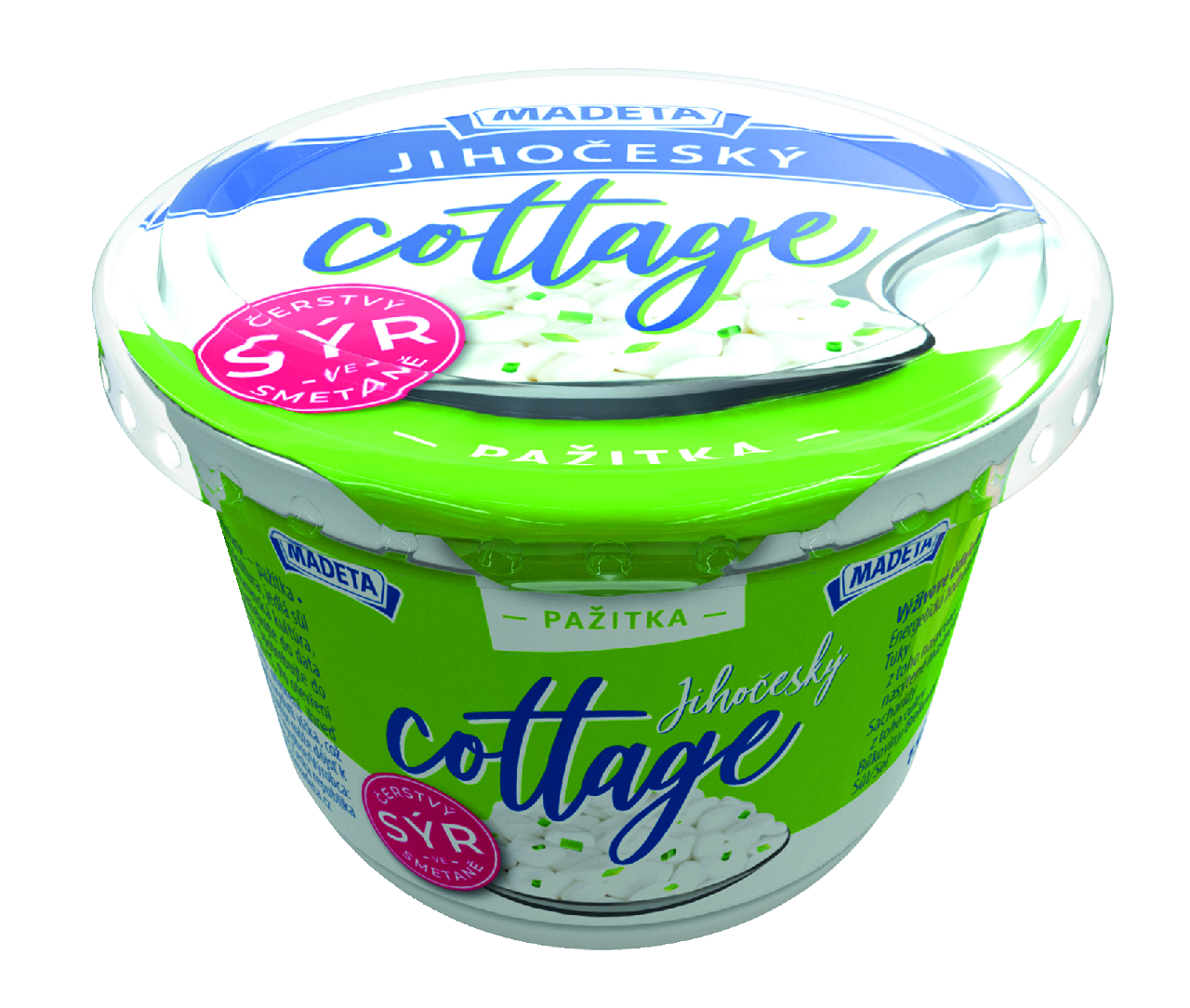 MADETA  Jihočeský Cottage sýr pažitka chlaz. 6 x 150 g