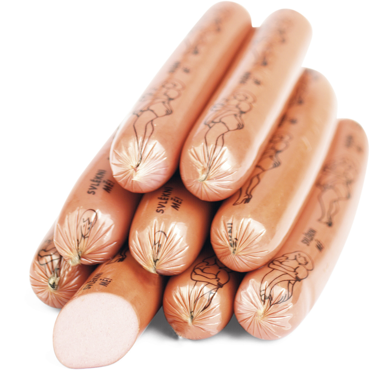 VODŇANSKÉ KUŘE Párky Striptýzky chlaz. váž. cca 2 kg