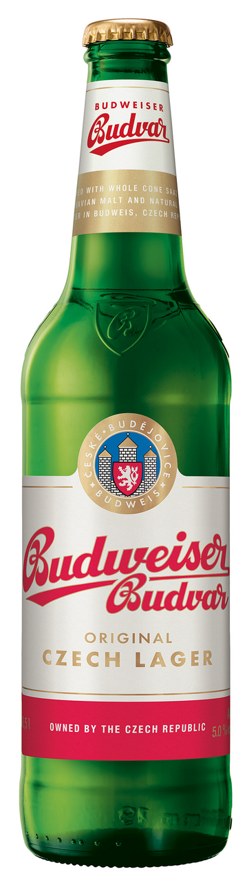Budweiser Budvar Original Pivo 20 x 500 ml vratná láhev