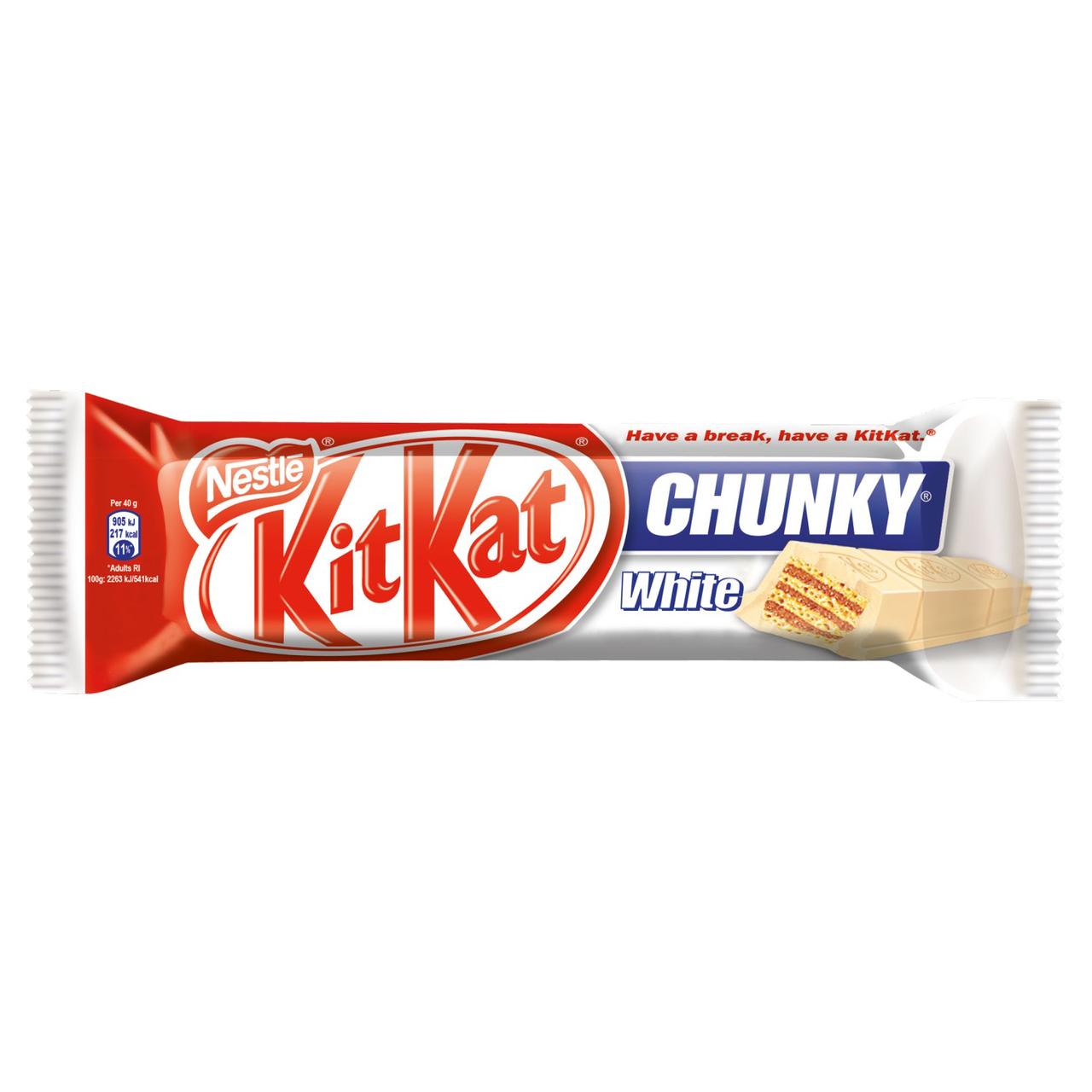 KitKat Chunky bílý čokoládová tyčinka 24 x 40 g
