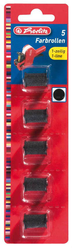 herlitz Válečky barvící jednořádkové klešťě 5 ks