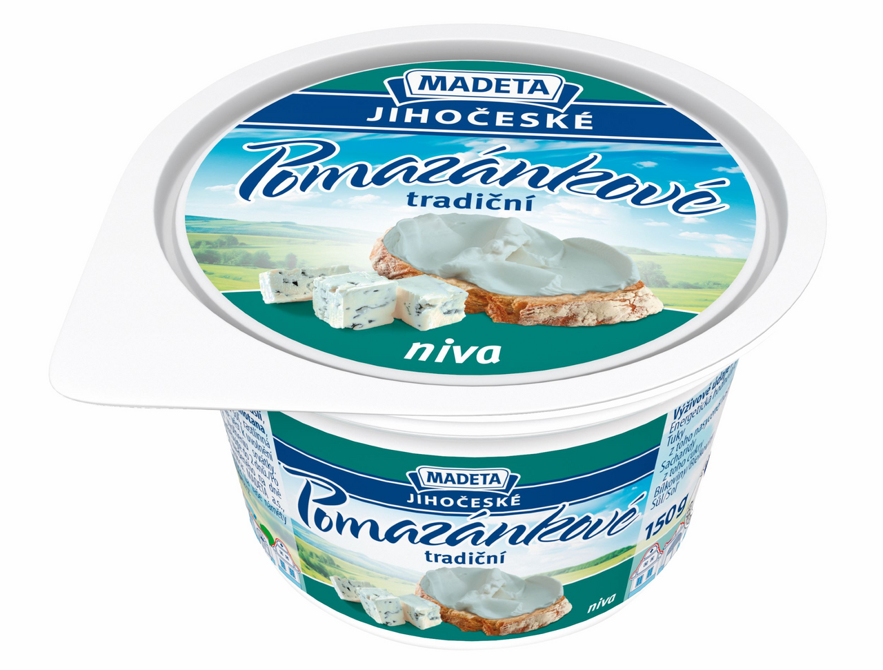 MADETA Jihočeské Tradiční pomazánkové s nivou chlaz. 6 x 150 g