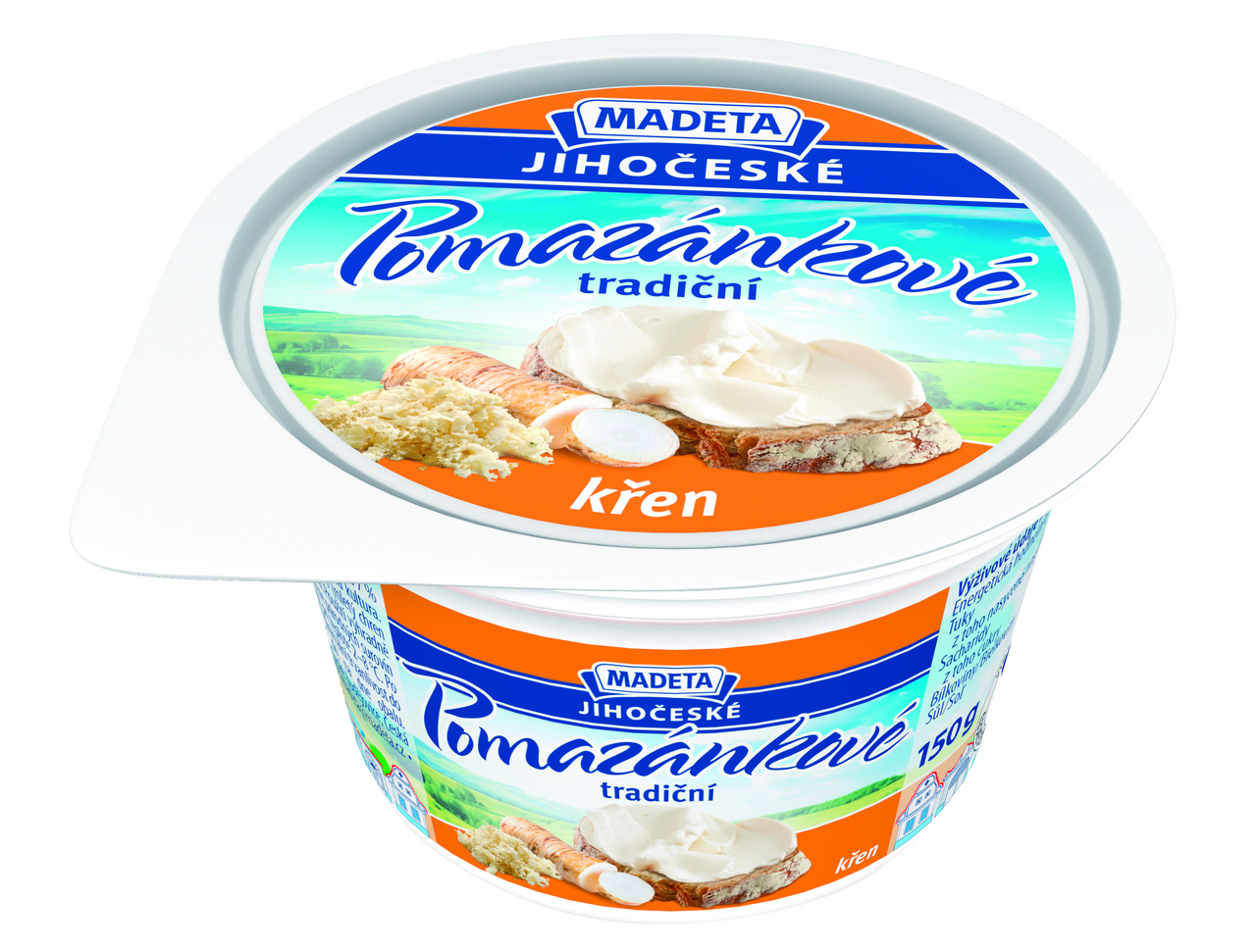 MADETA Jihočeské Tradiční pomazánkové s křenem chlaz. 6 x 150 g