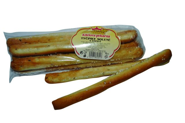 KARLOVA PEKÁRNA Tyčinky solené s kmínem 80 g