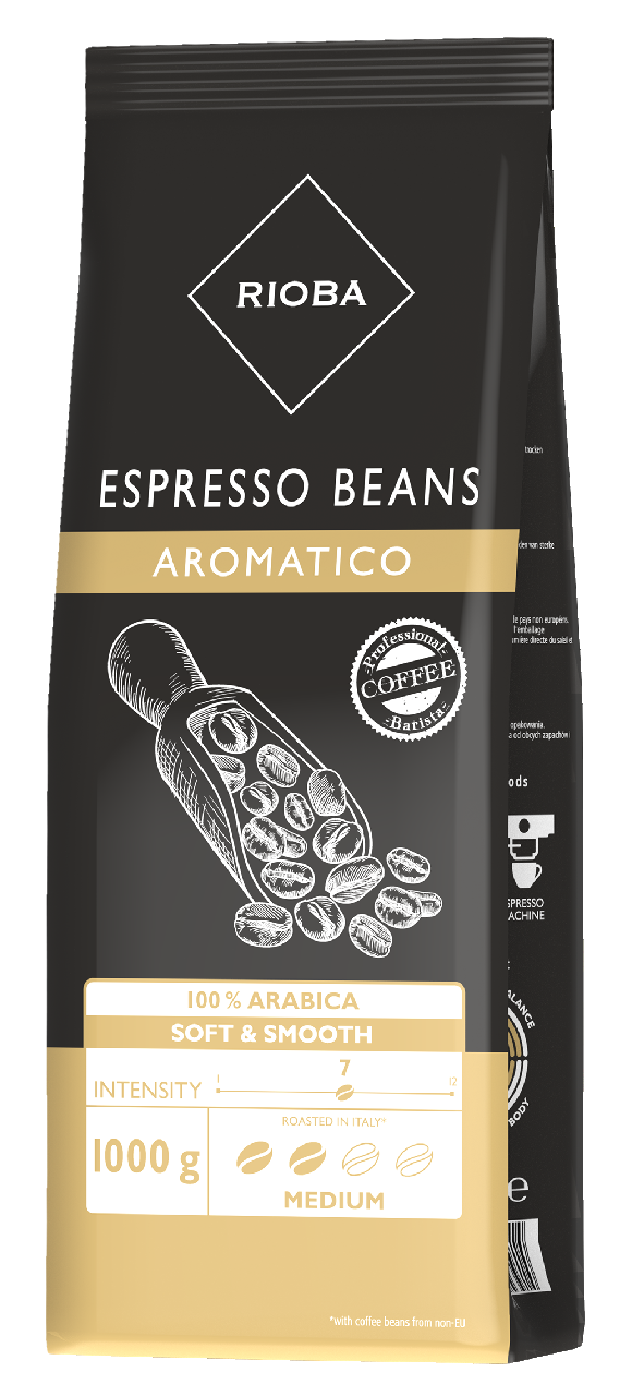 RIOBA 100 % Arabica káva zrno 1 kg