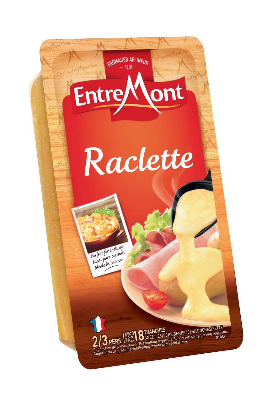 Entre Mont Raclette sýr plátky chlaz. 400 g 