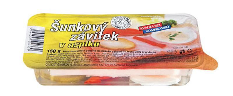 GURMÁN KLUB Šunkový závitek v aspiku chlaz. 4 x 150 g