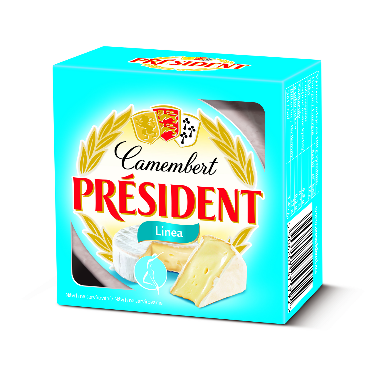 PRÉSIDENT Camembert linea sýr chlaz. 5 x 90 g