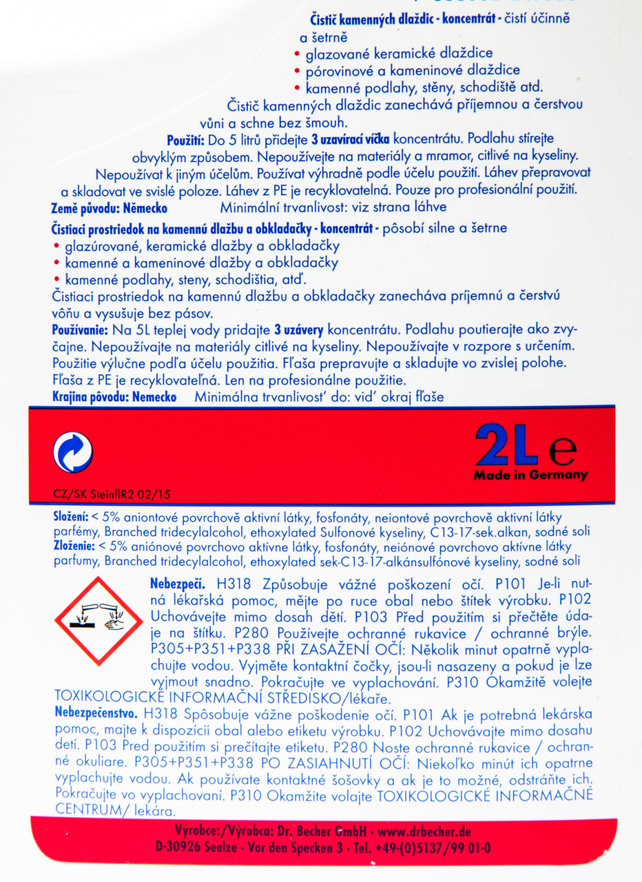 BECHER Čistič kamenných dlaždic 2 l