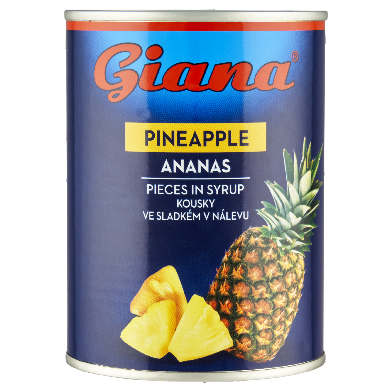 Giana Ananas kousky 8 x 580 ml