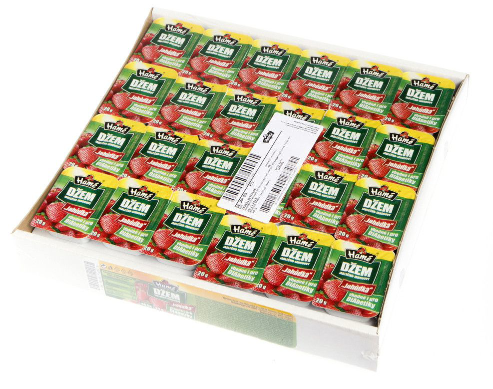 Hamé Džem jahodový bez přidaného cukru 48 x 20  g