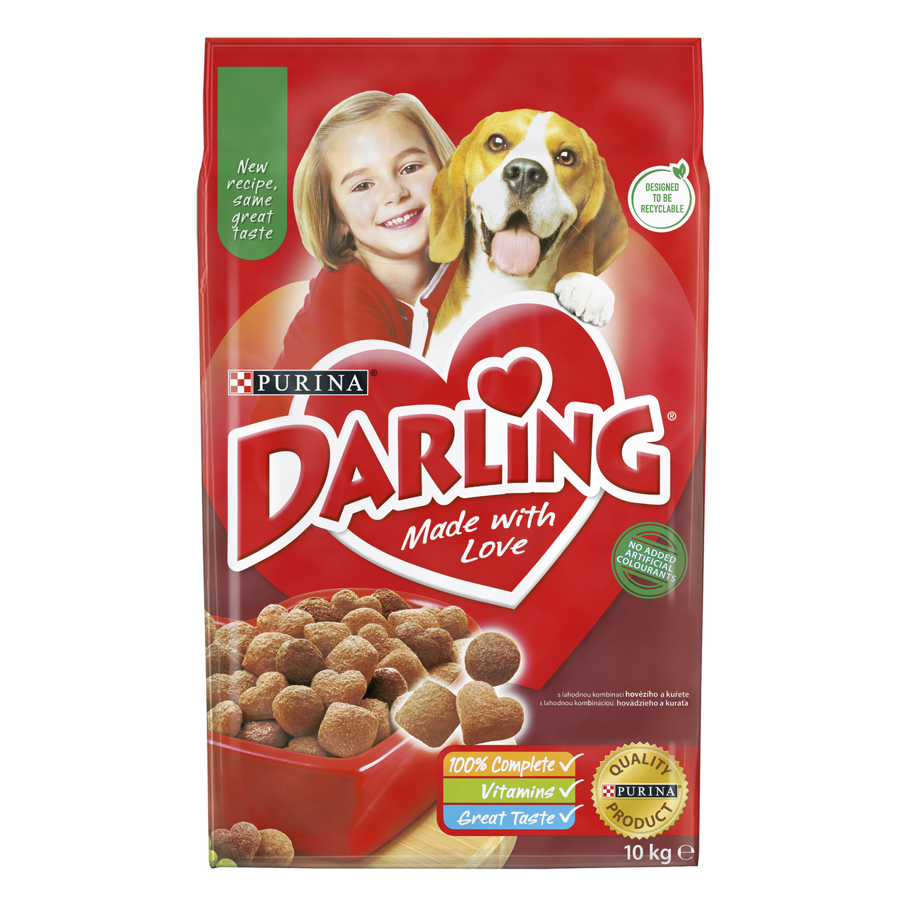 Darling granule pro psy hovězí, kuře 10 kg