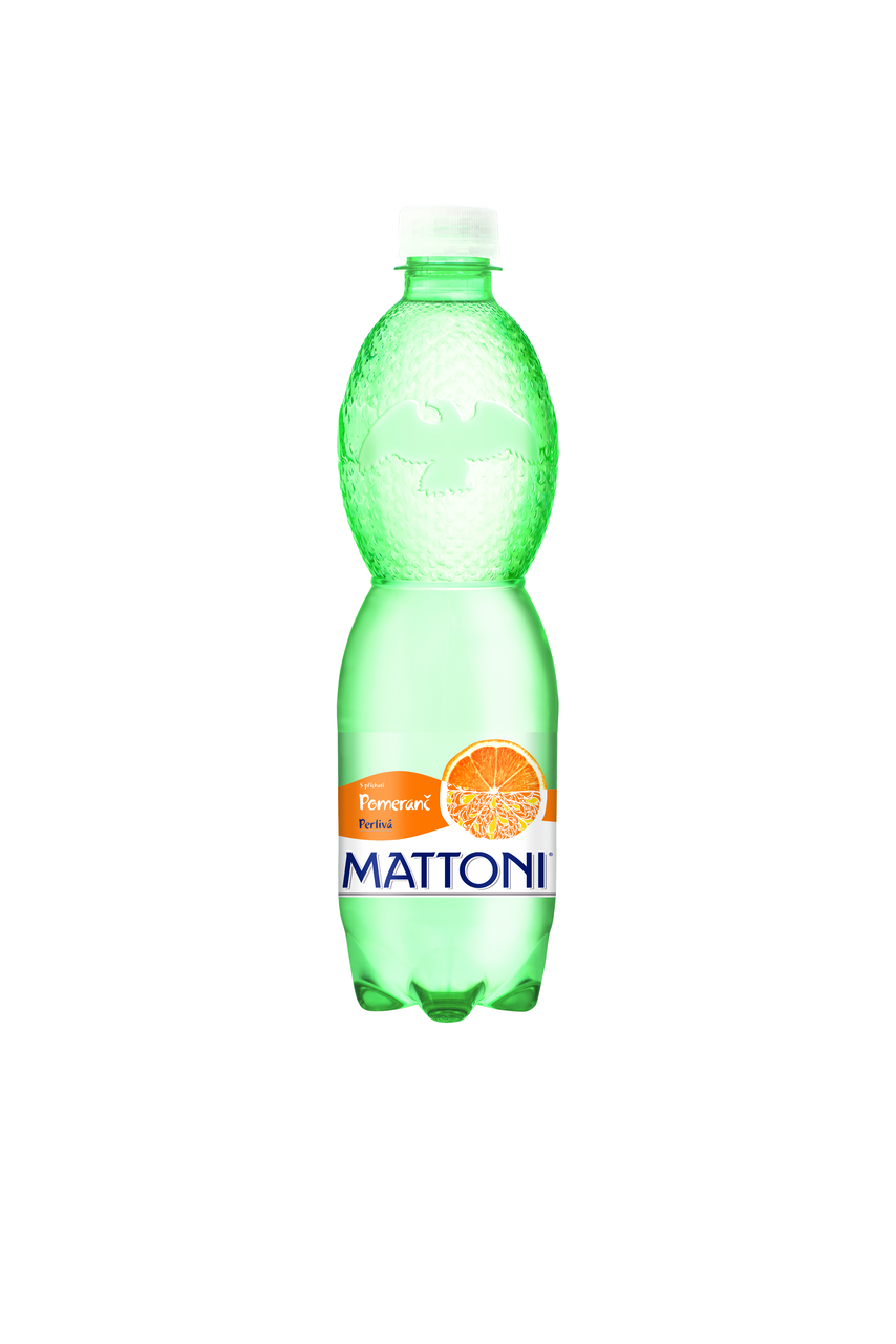 MATTONI Voda minerální perlivá pomeranč 12 x 500 ml