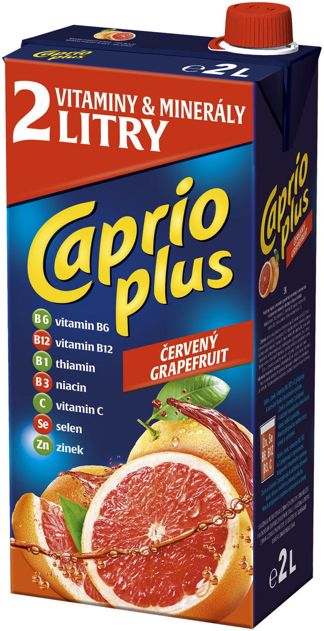 Caprio Nápoj červený grep 6 x 2 l