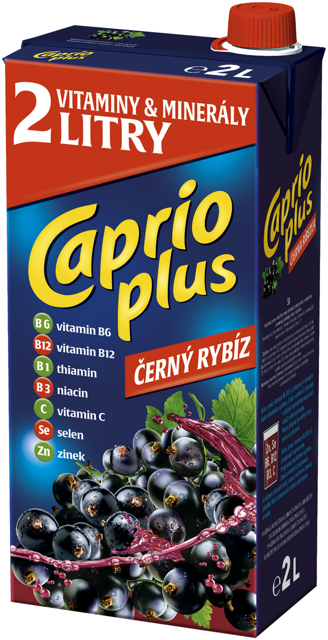 Caprio Černý rybíz nápoj 6 x 2 l