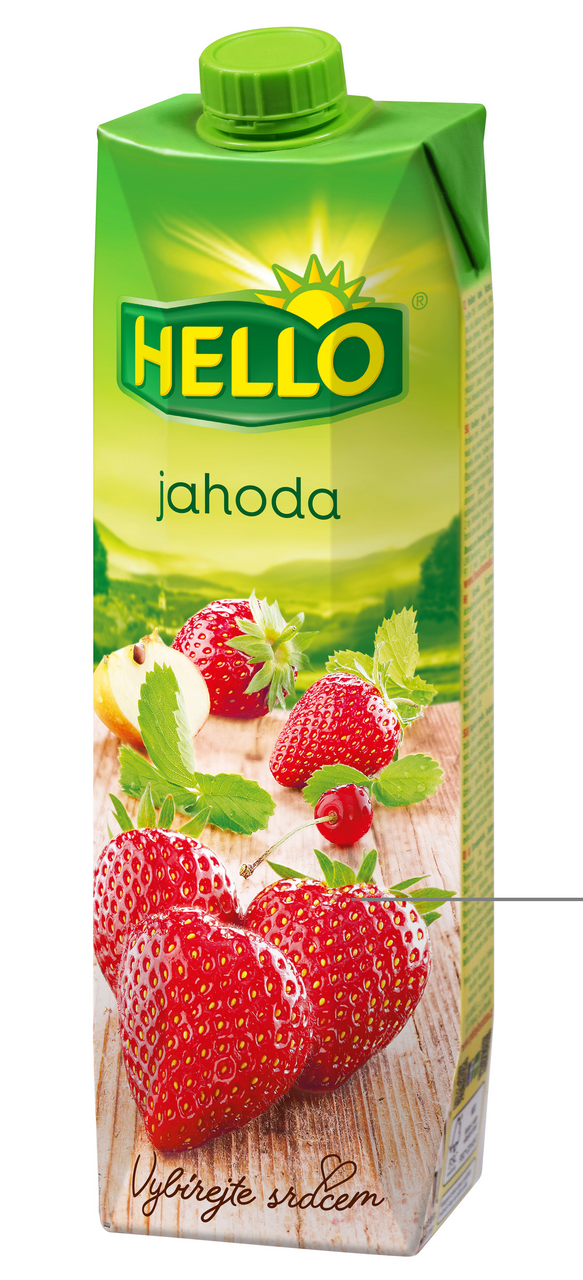 HELLO Jahoda 40 % nektar 12 x 1 l TP