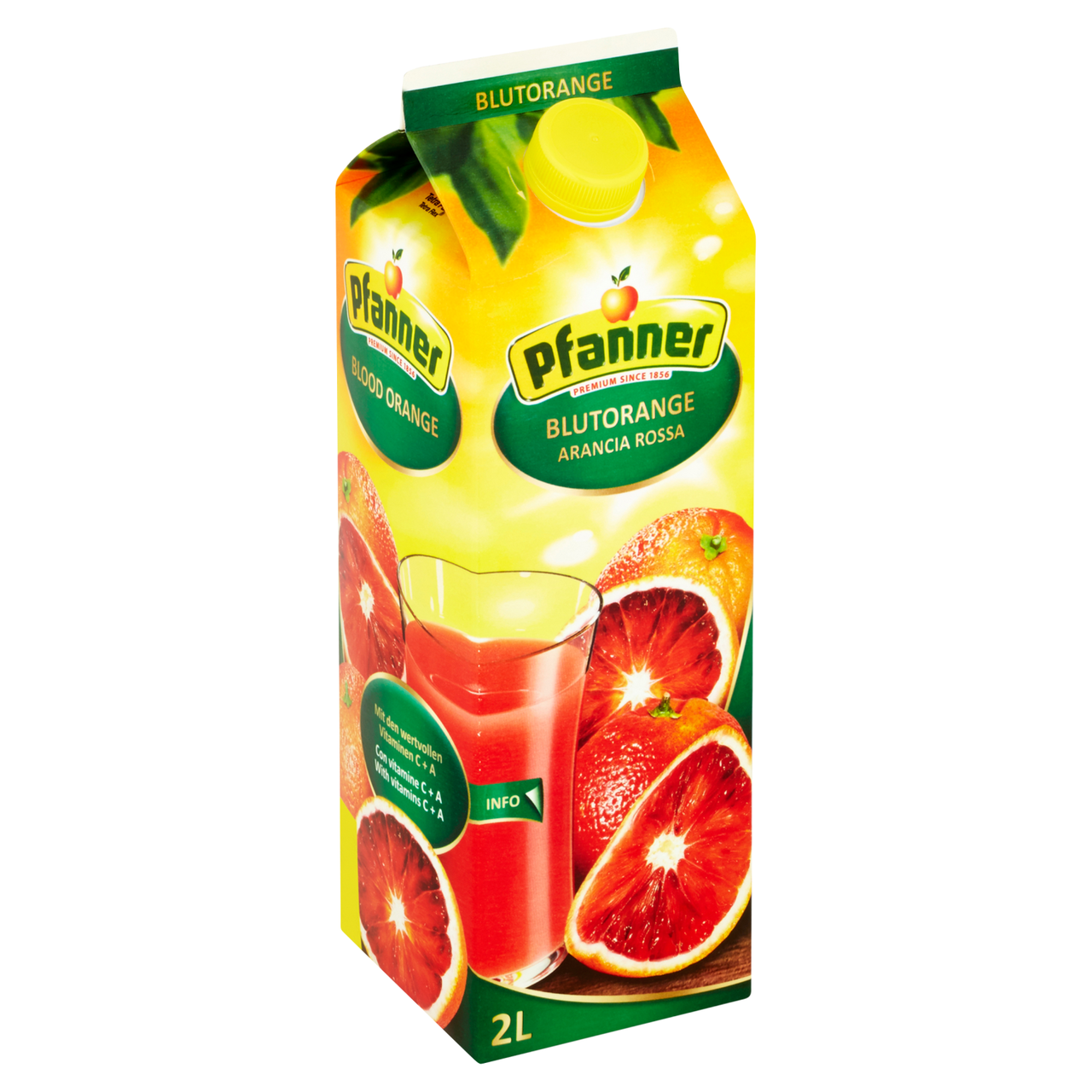 Pfanner Nektar červený pomeranč 40 % 2 l