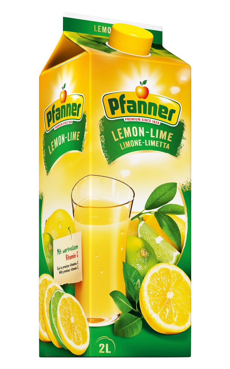 Pfanner Nektar citron limeta 25 % 2 l