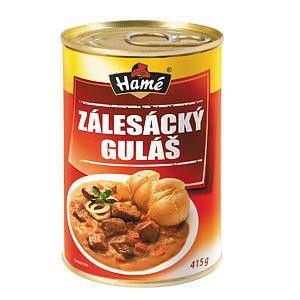 Hamé Zálesácký guláš hotové jídlo 4 x 415 g