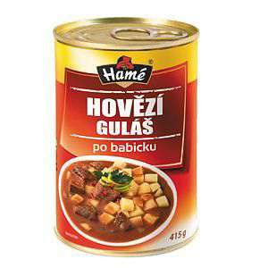 Hamé Hovězí guláš po babicku hotové jídlo 4 x 415 g