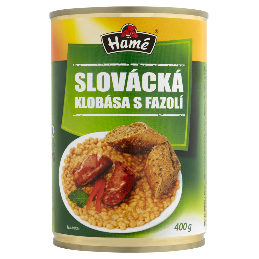 Hamé Slovácká klobása s fazolí hotové jídlo 4 x 400 g
