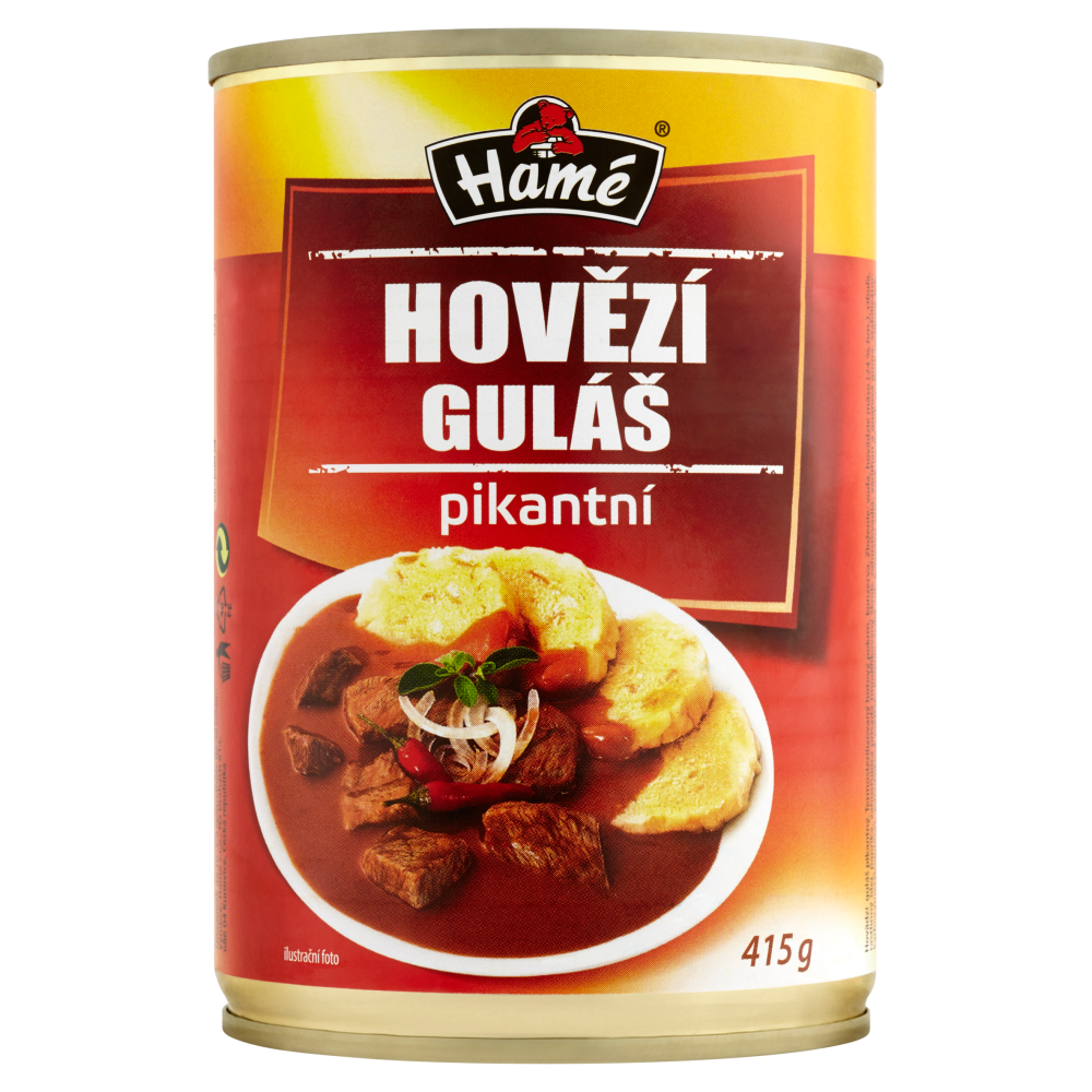 Hamé Hovězí guláš pikant hotové jídlo 4 x 415 g