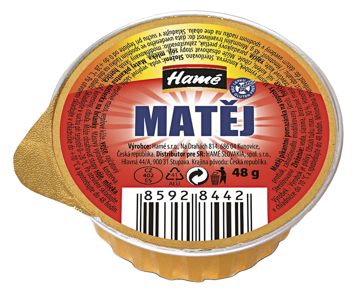 Hamé Matěj pikantní pomazánka 24 x 48 g