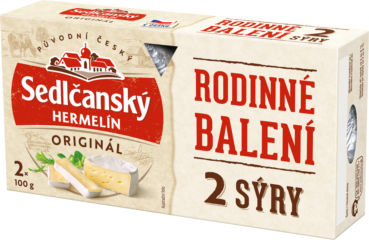 Sedlčanský Hermelín sýr duo chlaz. 200 g (2 x 100 g)