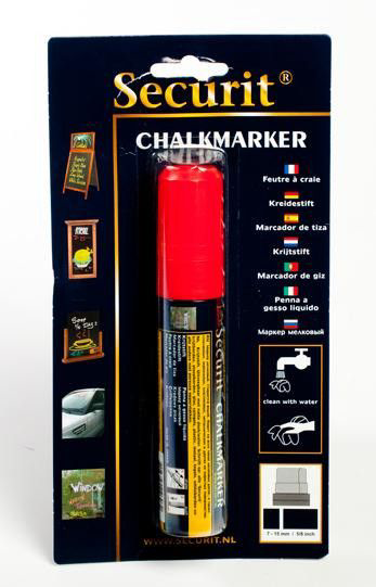 Securit Popisovač 7-15 mm červený 1 ks