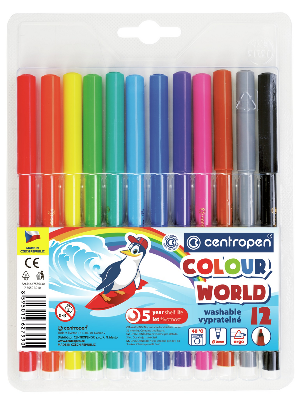 centropen Fixy 7550 12 ks