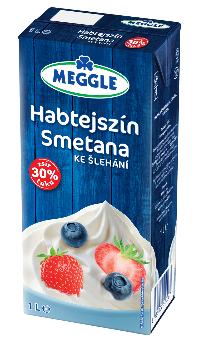 MEGGLE Smetana ke šlehání 30 % 1 l UHT