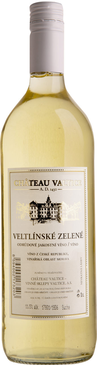 CHÂTEAU VALTICE Veltlínské zelené 6 x 1 l